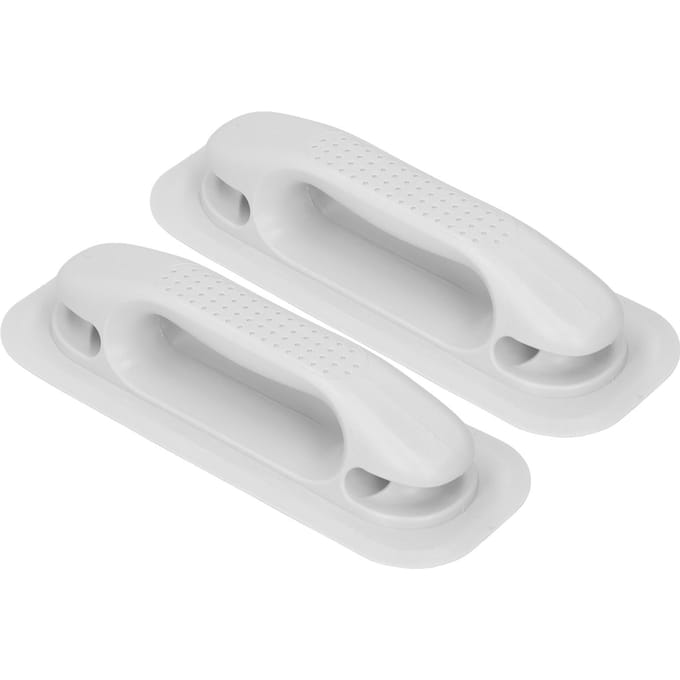 Lot de 2 rampes de canot pneumatique avec poignée perforée pour bateau de pêche à la dérive et canoë gray
