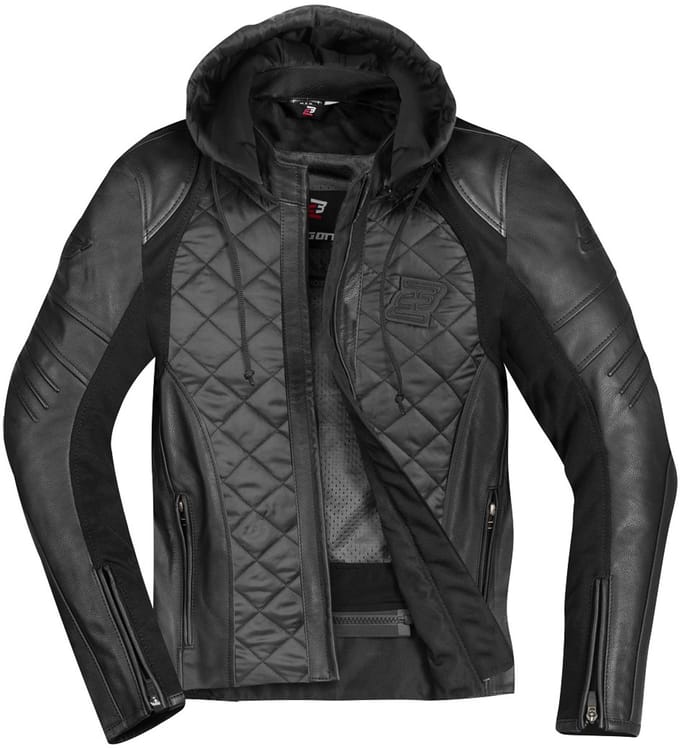 Bogotto Radic Leren / Textiele Motorjas Zwart - Jas