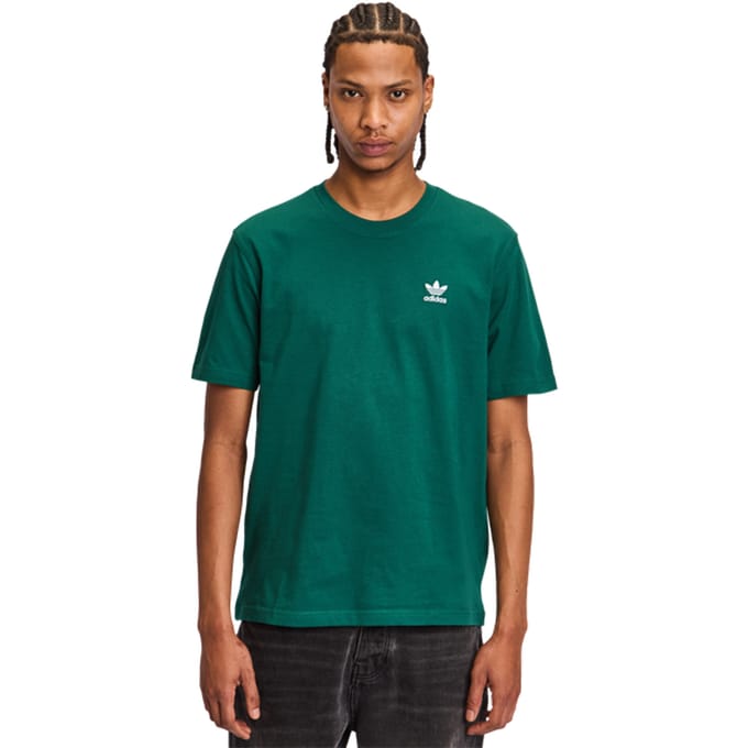 Adidas Essentials T-shirts Heren - Groen - Maat S - Katoen Jersey