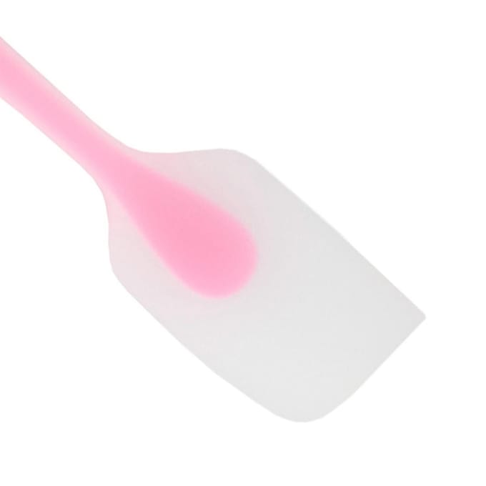 Siliconen Spatel Transparant Geïntegreerd Volledig Omwikkeld Draagbaar Hittebestendig Keuken DIY Bakken roze