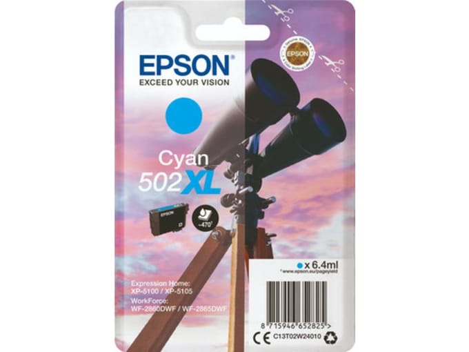 Epson Inktcartridge 502XL (C13T02W24010) Cyaan Hoge capaciteit