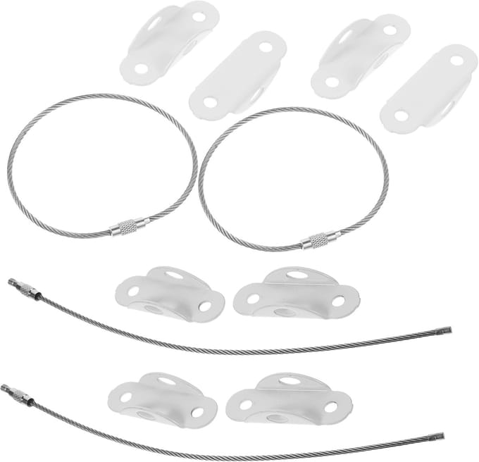 Meubelankers - Veiligheidsbandjes - Meubels Beveiligen - Sterke Bevestiging - 4 Sets - Wit