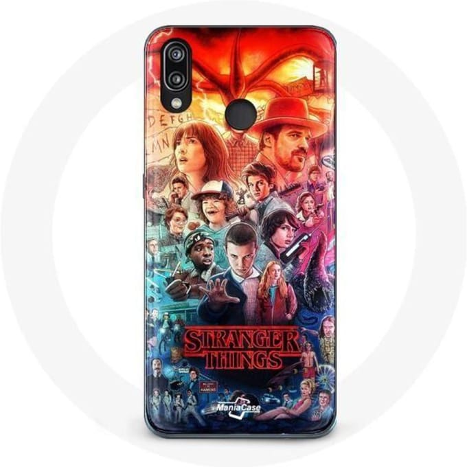 Coque pour Huawei P20 Lite Stranger Things Teaser Saison 4 Affiche Personnages Art