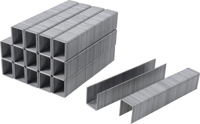 wolfcraft - Nietjes Type 53 voor tacker - 3000 stuks - Nieten met brede rug - Extra hard staal - Type 053 - 7047000