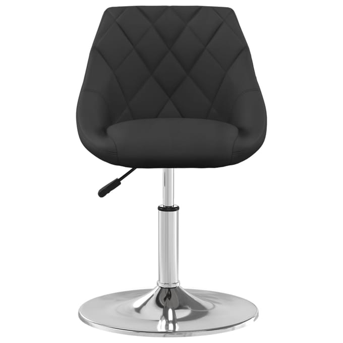 vidaXL - Eetkamerstoelen - draaibaar - 4 - st - fluweel - zwart