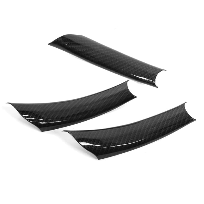 3 stuks Auto Deur Trekhandgreep Cover Koolstofvezel Stijl Vervanging voor X5 E70 2008?2013 black