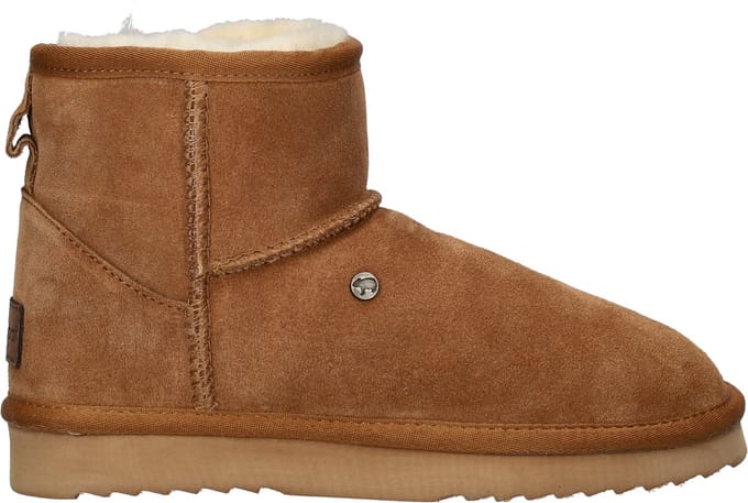 Warmbat Wallaby Women Suede Boot Cognac Pantoffels/Boots Cognac Suede Dames - Cognac - 44