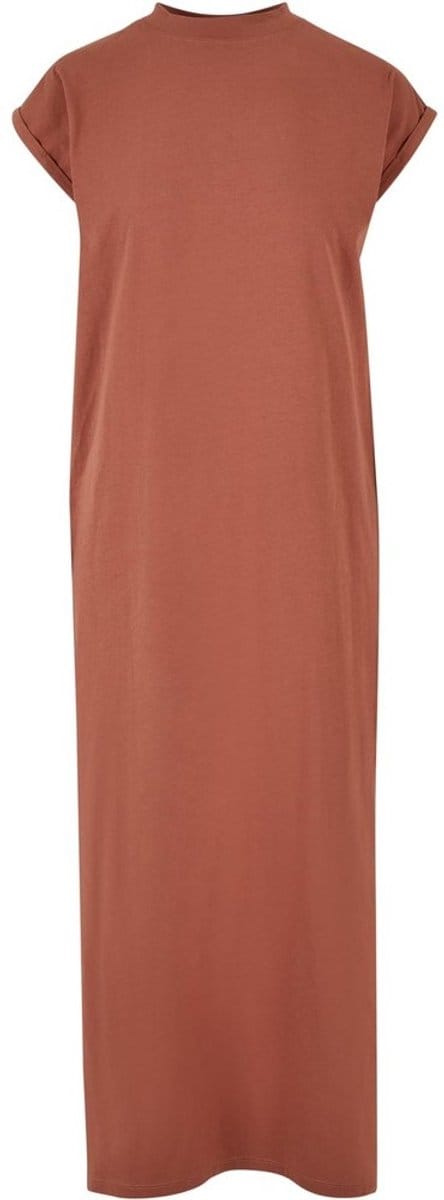 Urban Classics - Long Extended Shoulder Lange jurk - 3XL - Oranje