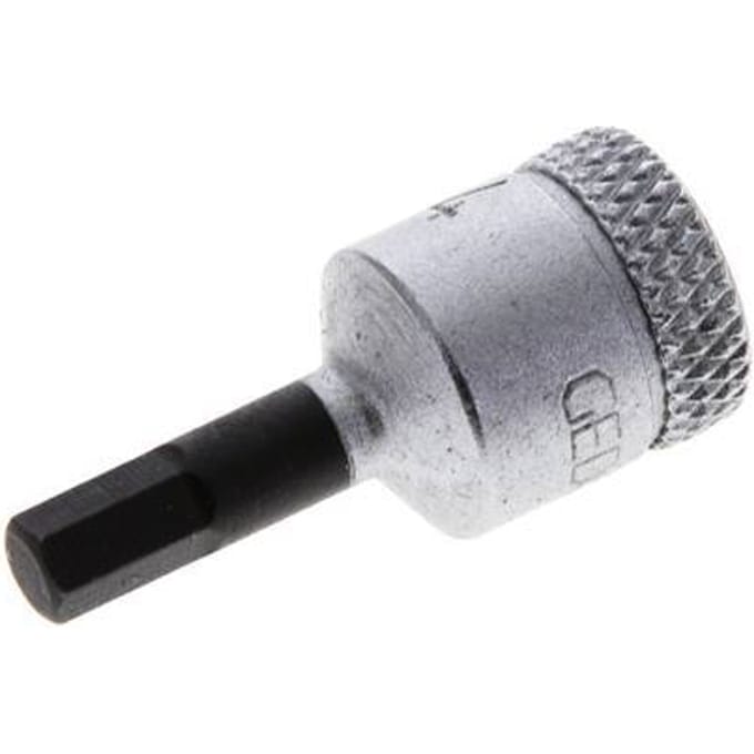 1/4" Gedore 28mm Dopsleutel- Schroevendraaier voor 4mm Binnenzeskant-Schroeven