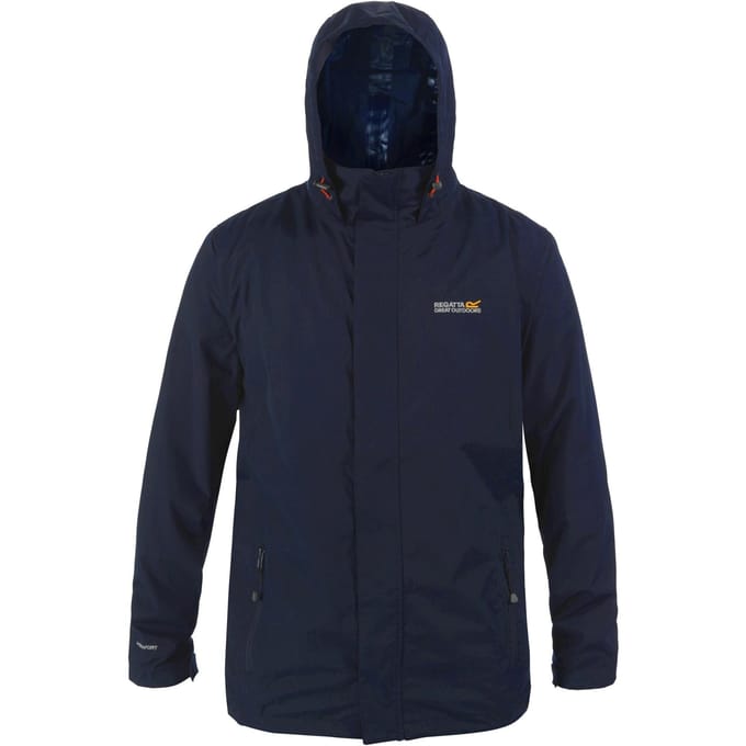 Regatta Groot Buiten Mens Klassieker Matte Kap Waterdicht Jasje (Marine/Navy)