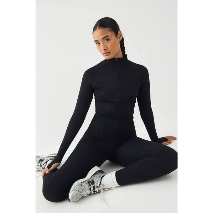 Dames DSGN Studio Ultra Sculpt Doorritsjack | Black | Maat: Medium