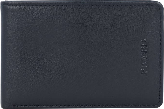PICARD Leren portemonnee Brooklyn Bifold Wallet Black zwart
