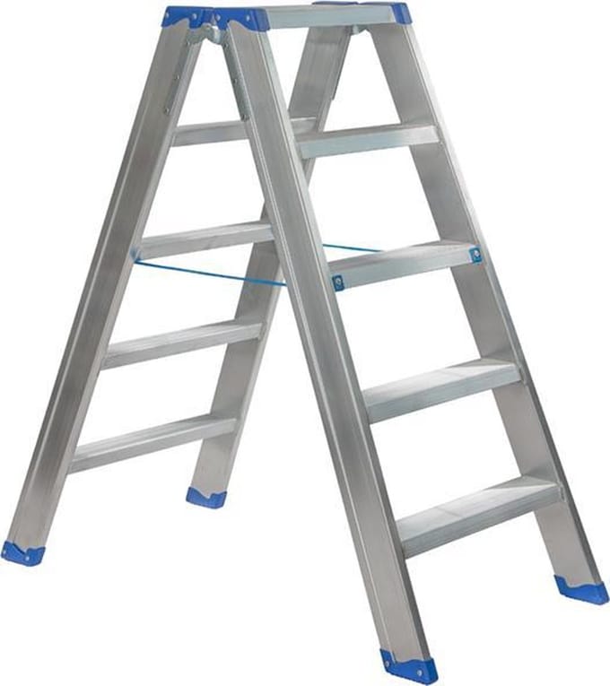 Escalo – Industriële trapladder  – Sparta Duo – Aluminium – 2x5 treden – 108 cm
