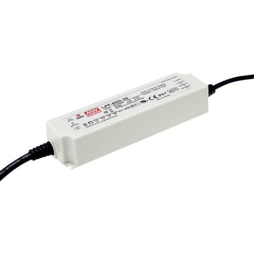 MEAN WELL LPF-60-42 LED-driver, LED-transformator Constante spanning, Constante stroomsterkte 60 W 1.43 A 25.2 - 42 V/DC Niet dimbaar, PFC-schakeling,