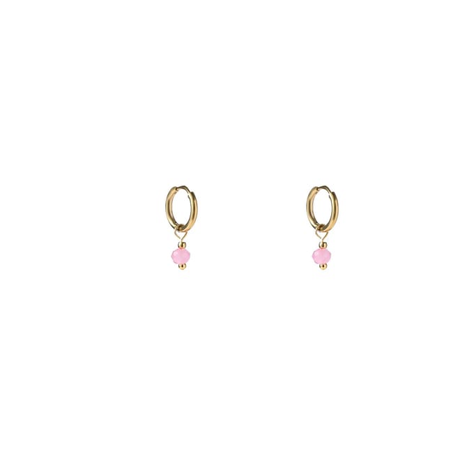Go Dutch Label Oorhangers One Bead Hoop Goud
