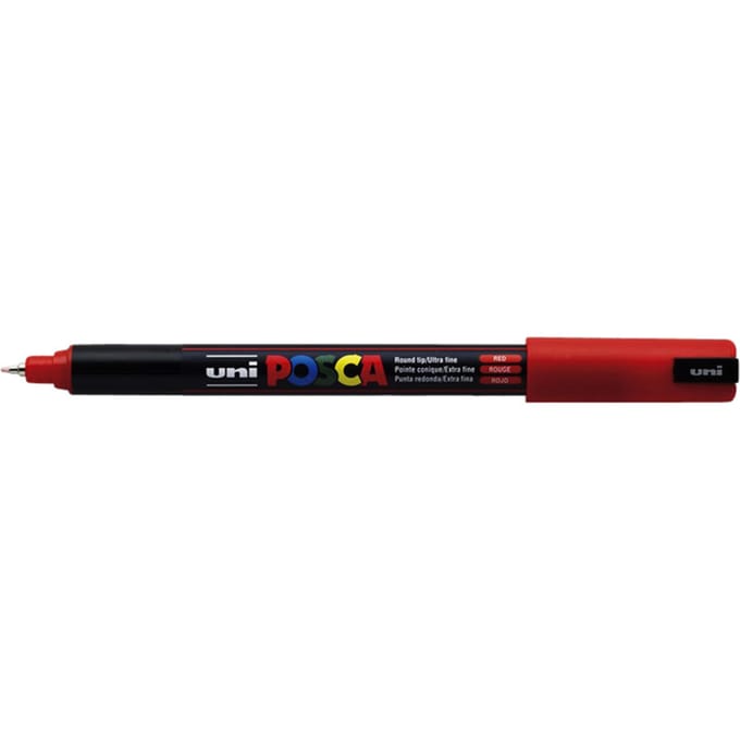 Paintmarker Uni POSCA PC1MR extra fijn rood