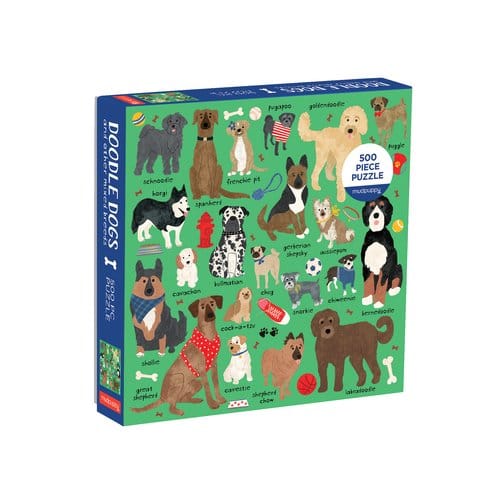 Doodle Dog And Other Mixed Breeds 500 Piece Family Puzzle - Galison