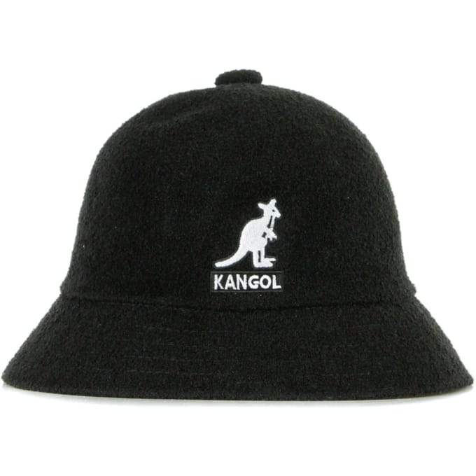 Kangol K3407 Zwart Bermuda Casual Pet met Groot Logo K3407 BLACK (S)