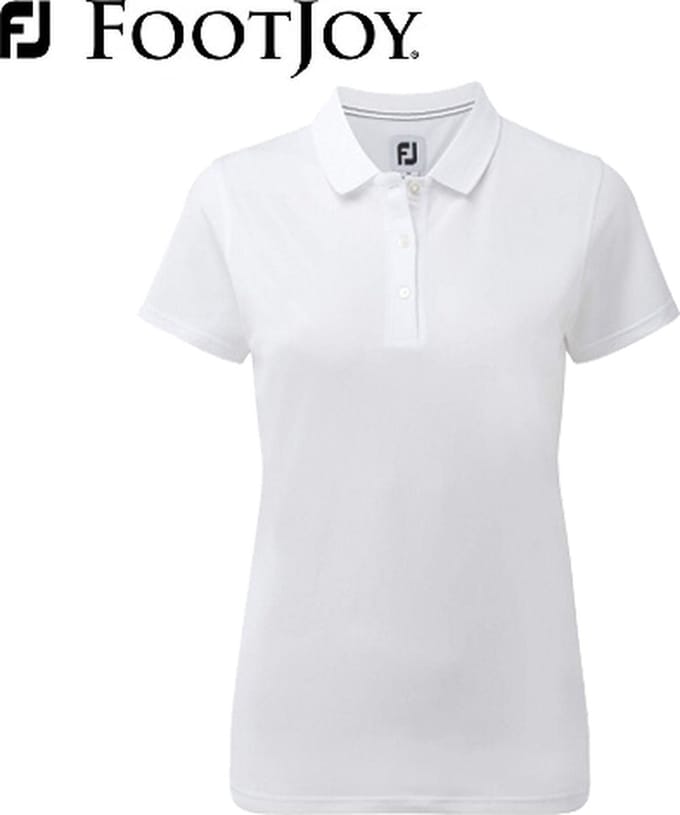 Footjoy Stretch Pique Dames Polo Shirt wit