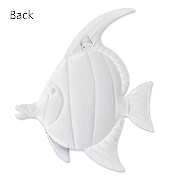 Tooarts Tropical Fish Mur Suspendu Fer Mur Décor Créatif Ornement Artisanat kaki