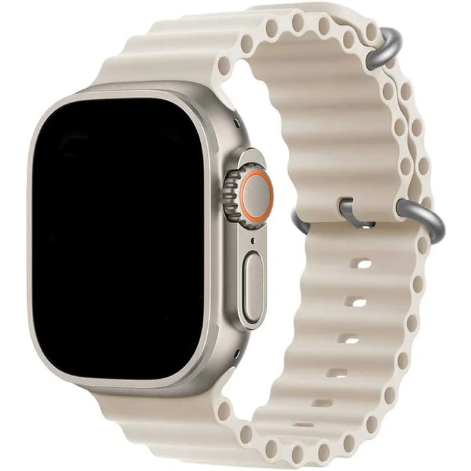 2+1 | Apple Watch Bandje Ocean - Siliconen - Sterrenlicht