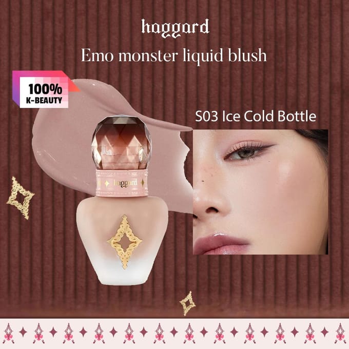 haggard - EMO MONSTER Series Liquid Blush - 4 Colors 03# Ruthless - 15g