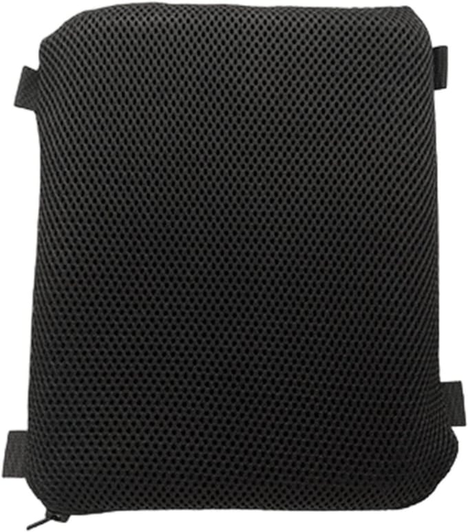 Motorstoelkussen - Zitkussen Motor - Comfortabel Rijden - Schokabsorberende Honingraatstructuur - 37 cm - Zwart