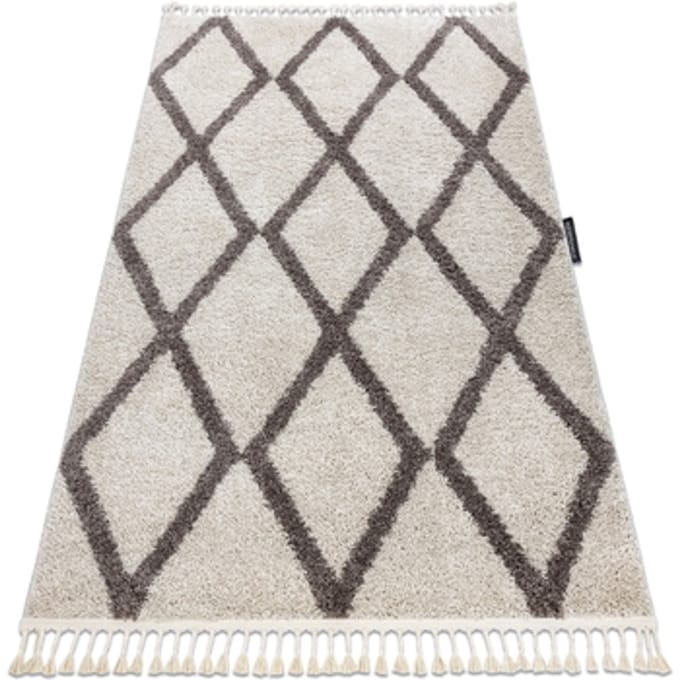 Kleden Rugsx Tapijt BERBER TROIK crème rand , Barber 80x150 cm