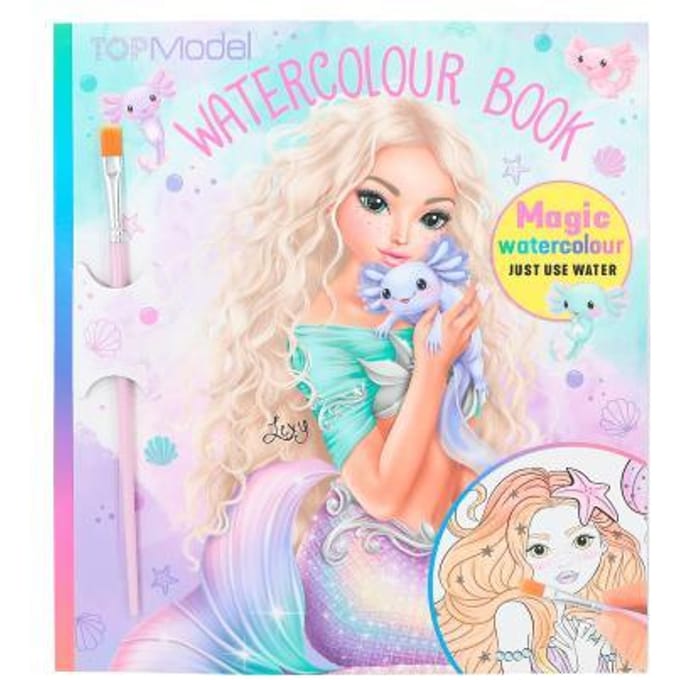 Top Model TOPModel waterverf boek MERMAID Kleurboeken