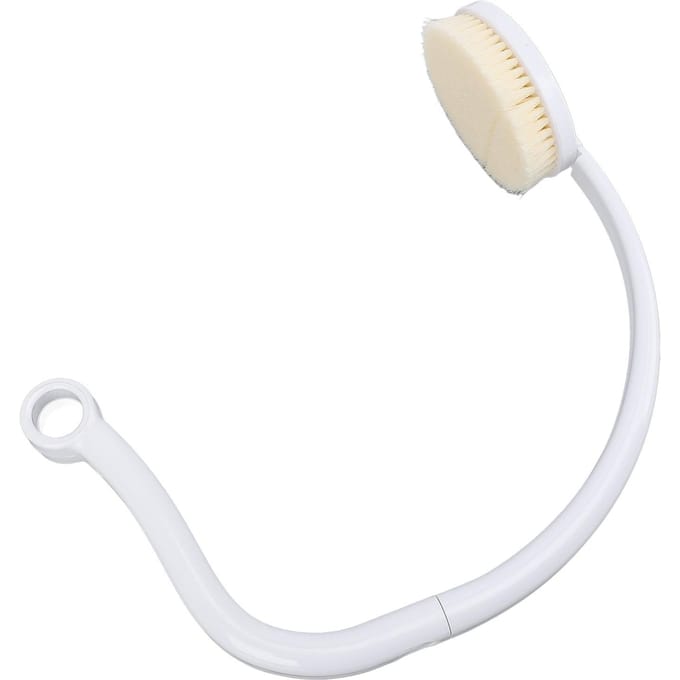 Brosse de Bain en Forme de U Manche Long Détachable Suspendable Corps U Laveur pour Mouvement Limité du Bras white