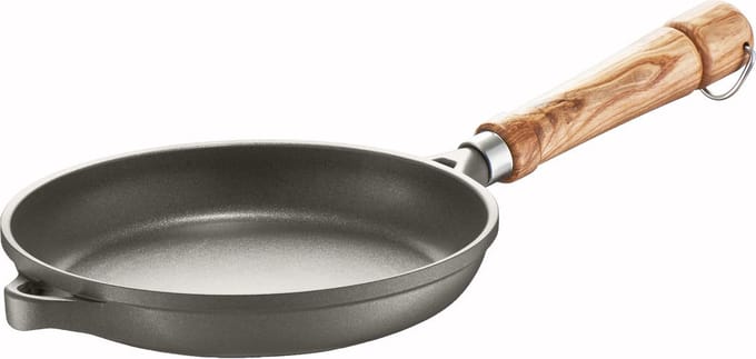 Berndes Koekenpan - Bonanza - Essenhouten Steel - 20 cm - Grijs