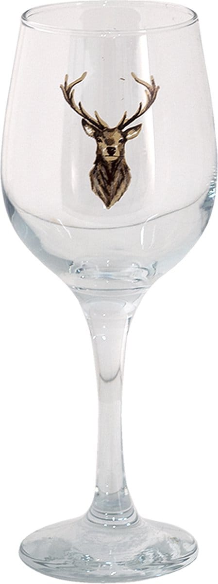 Clayre & Eef Wijnglas 300 ml Glas Rendier