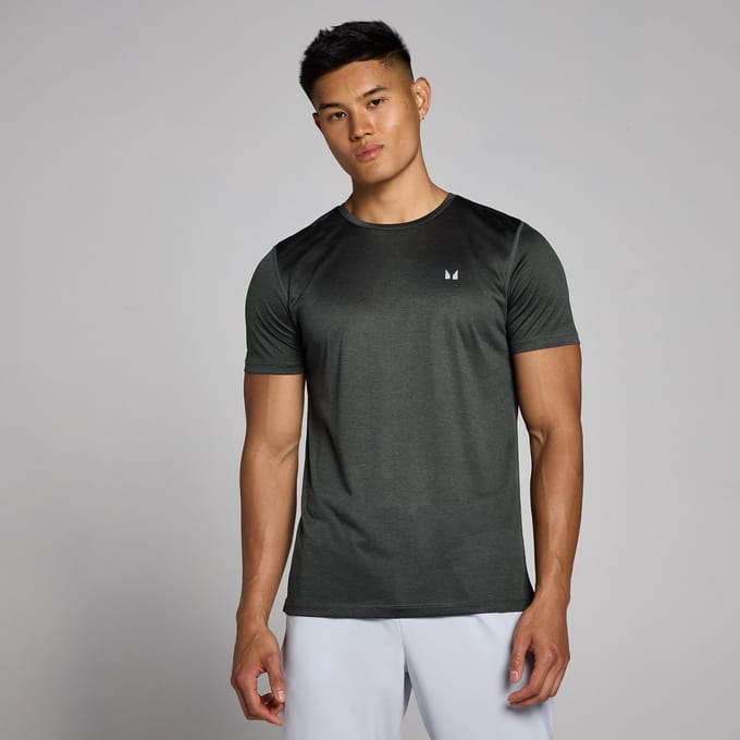 MP Tempo gemêleerd T-shirt voor heren - Verwassen zwart - S