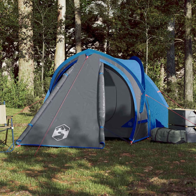 vidaXL - Koepeltent - 2-persoons - waterdicht - blauw