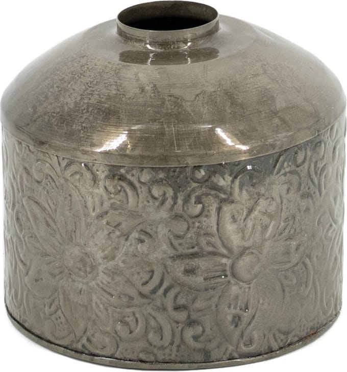 Metalen vaas olive