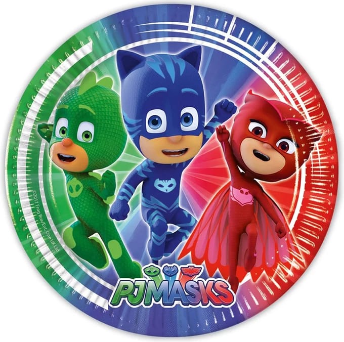 Vegaoo - 8 PJMasks borden 23 cm