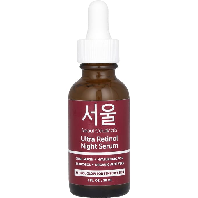 SeoulCeuticals, Sérum de nuit Ultra Retinol, 1 fl oz (30 ml) brown