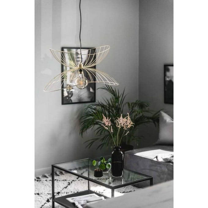 Globen Lighting Ray 70 Hanglamp van Geborsteld Messing