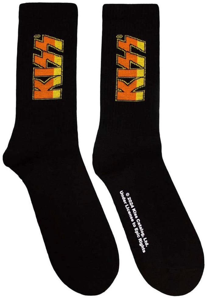 Kiss - Classic Logo Sokken - Zwart