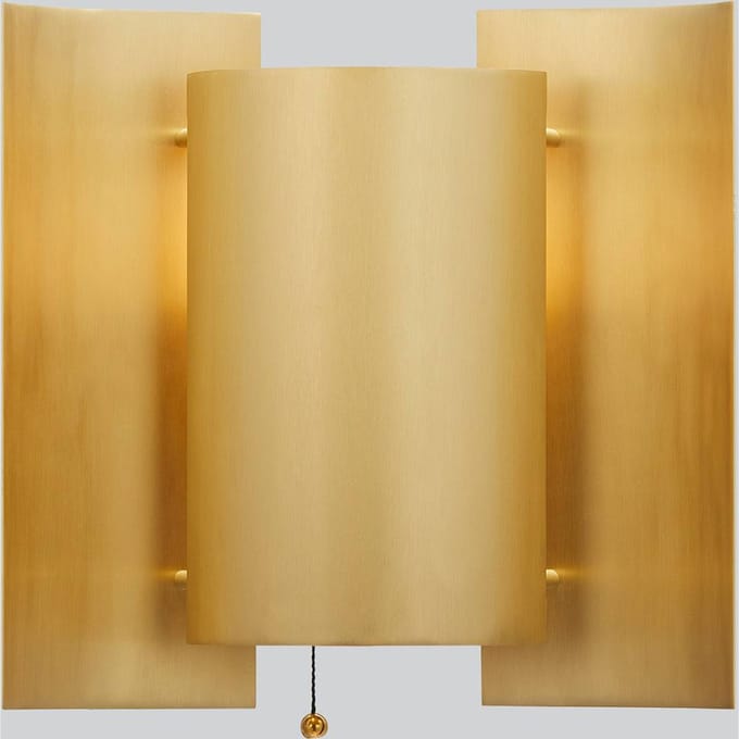 Noordelijke Vlinder Wandlamp Messing
