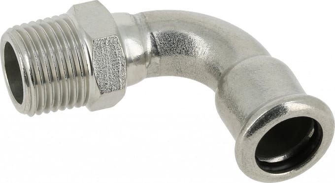 BONFIX bocht 90° 18 mm 1/2 inch M-Press RVS