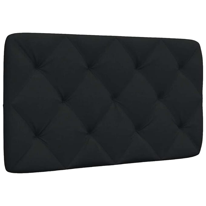 vidaXL - Hoofdbordkussen - 90 - cm - stof - zwart