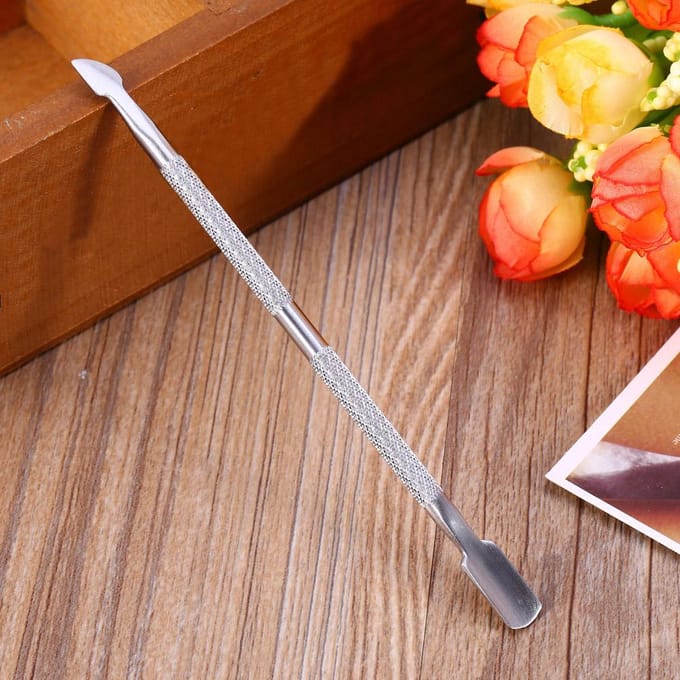 Roestvrij Staal Nagel Cuticle Lepel Duwer Verwijderaar Knijper Knipper Kit Nieuw white