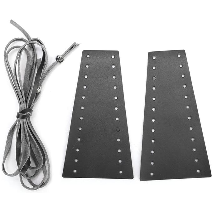 2 stuks Motorhendel Rem Koppeling Cover Microfiber Leer 1518MM0.590.71inBordeauxrood zwart