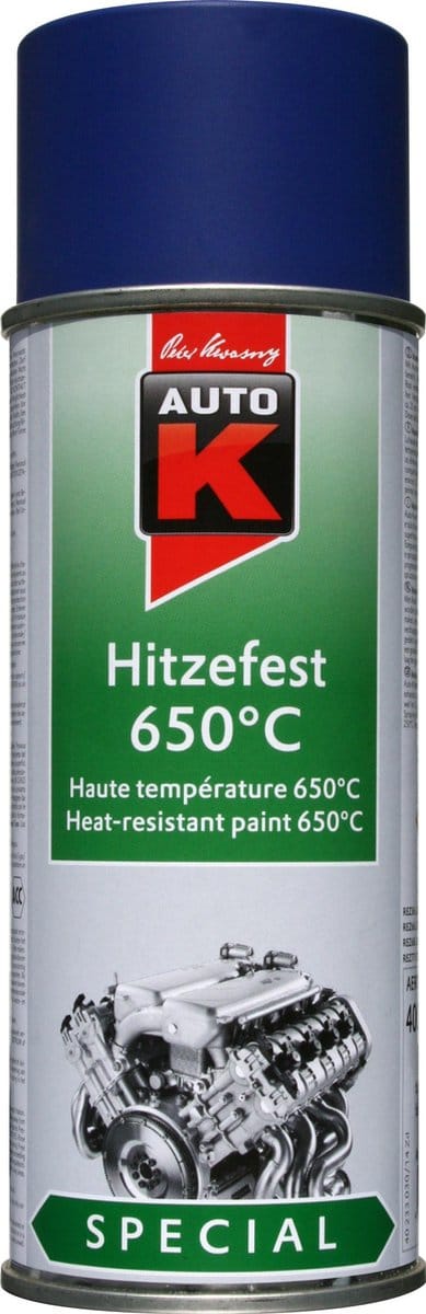 AUTO-K Hittebestendige Lak tot 650ºC in 400ml Spuitbus BLAUW