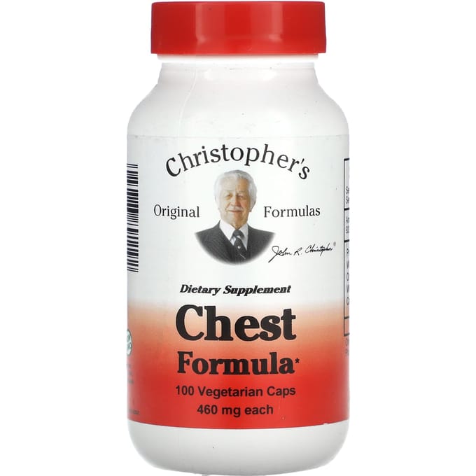 Christopher'S Originele Formules, Borst Formule, 460Mg, 100 Plantaardige Capsules