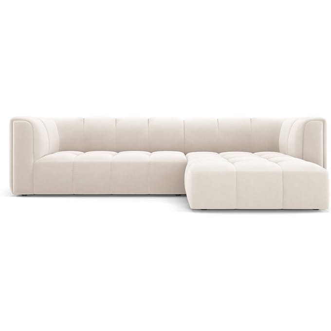 Hoekbank Francesca velvet rechts 3-zits | Milo Casa