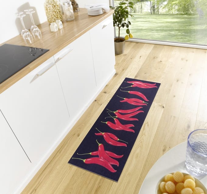 Flycarpets Loper - Peper - Rood 50x150 cm