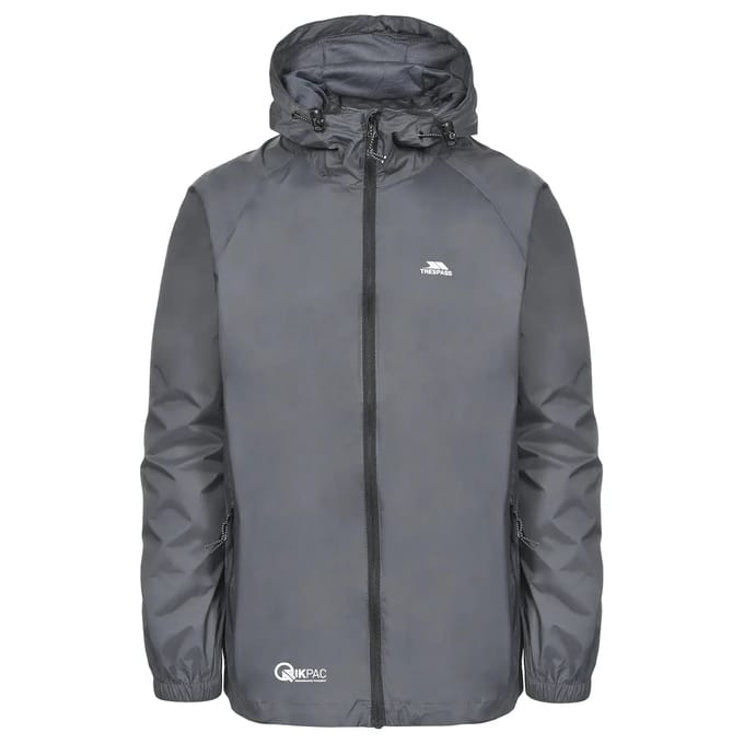 Trespass Adults Unisex Qikpac Packaway Waterproof Jacket (Flint)