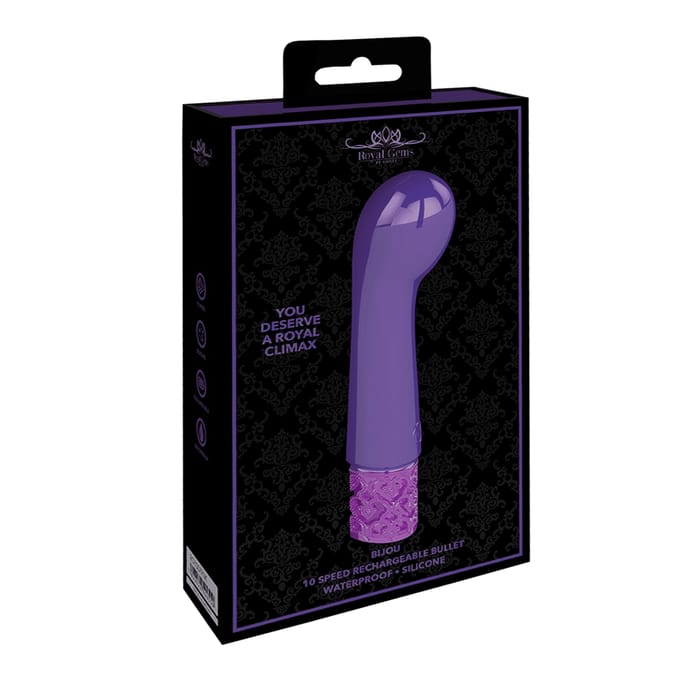 Royal Gems - Bijou Oplaadbare Siliconen G-spot Vibrator - Paars